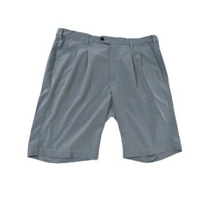 TGW Men's Pleated Front Lightweight Stretch Golf Shorts Size 36 Gray